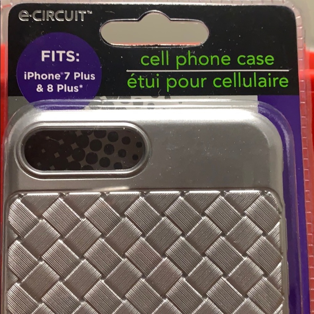 Silver iPhone case